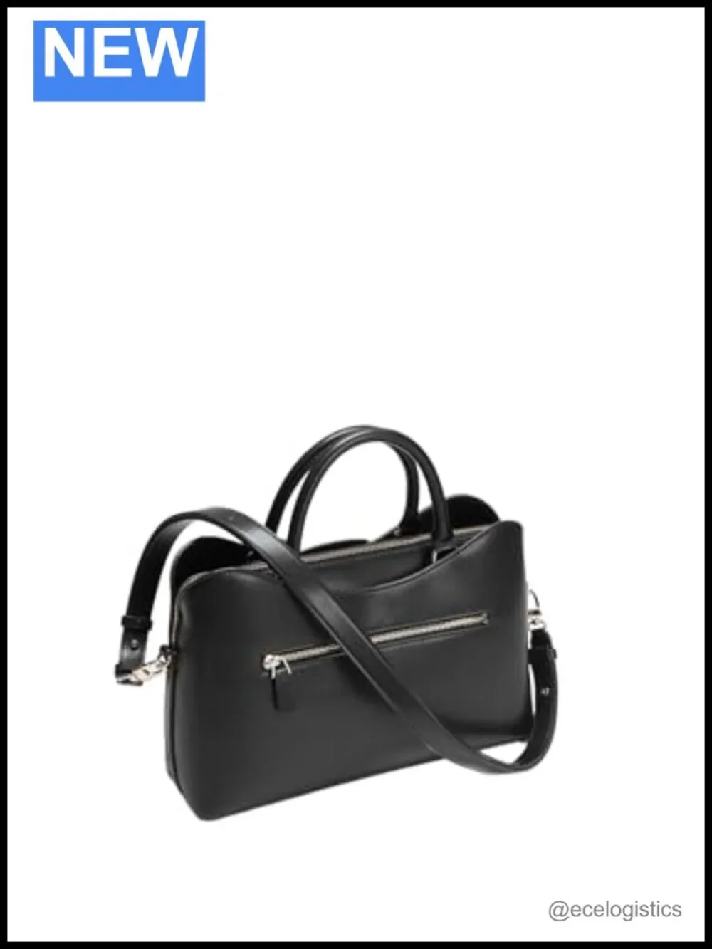 GUESS Janie Girlfriend Satchel Handbag - Polyurethane Top Handle Purse Work Bag